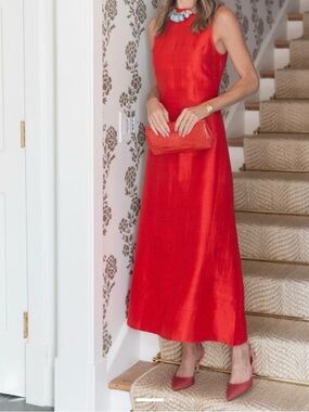 Julia amory Jane dress Red Sleeveless A-Line Dress - Classic Elegant Look